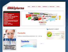Tablet Screenshot of naspharma.com